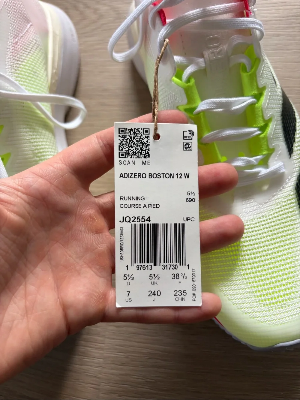 Adidas Adizero Boston 12 Sneakers Womens Size 7 NEW
